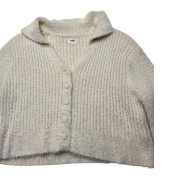 Cotton:On Knit Ribbed Cropped Cardigan Size M - Picture 10 of 12